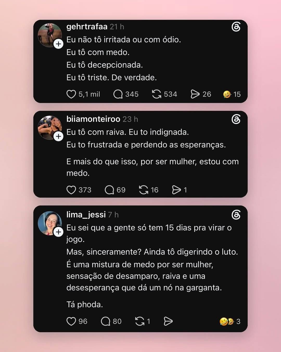 Chorões no threads