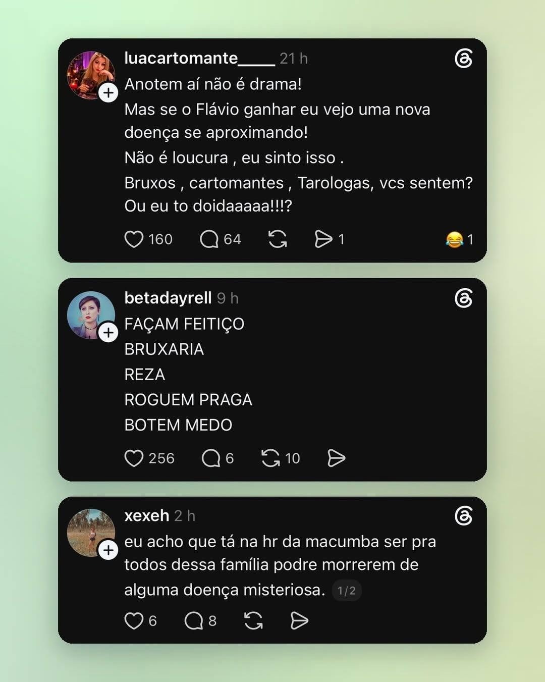 hipoteticamente vai acabar as macumbas